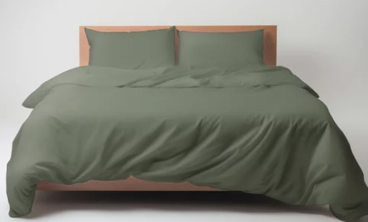 Olive Green Duvet Cover Set